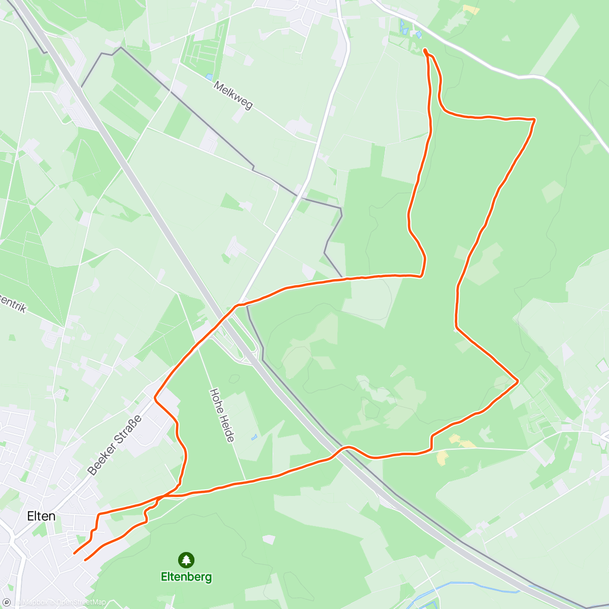 Map of the activity, Zondagritje