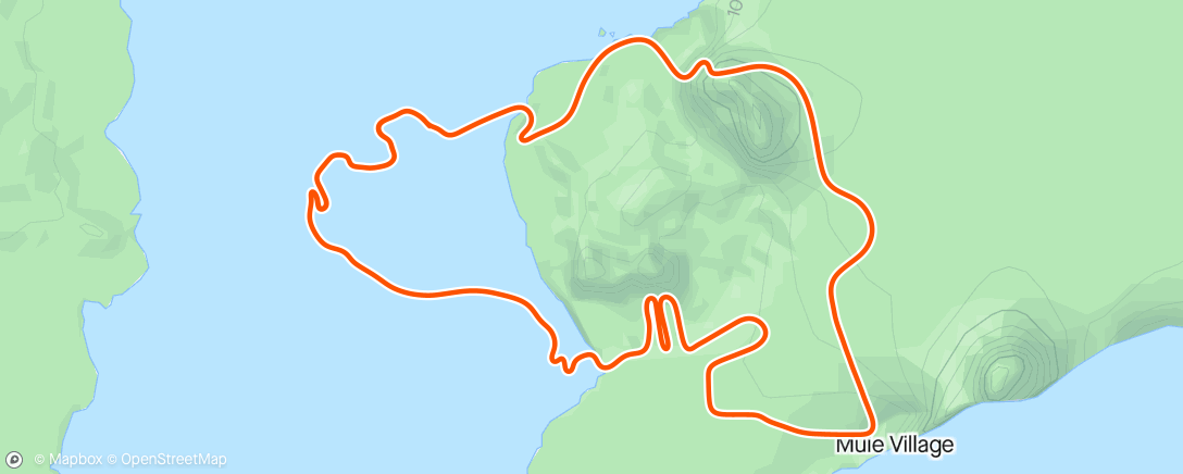 Mapa de la actividad (Zwift - Pacer Group Ride: Volcano Flat in Watopia with Coco)