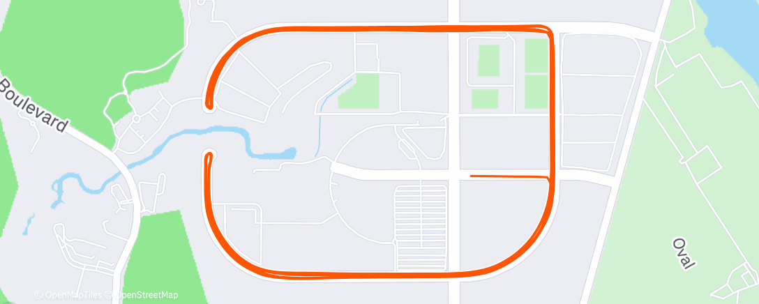 Map of the activity, Morning Run