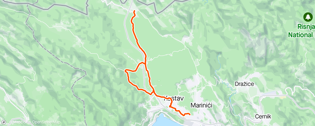 Map of the activity, Le Coffee Ride / Zvoneće Classic