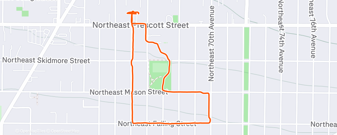 Map of the activity, Suzy walk