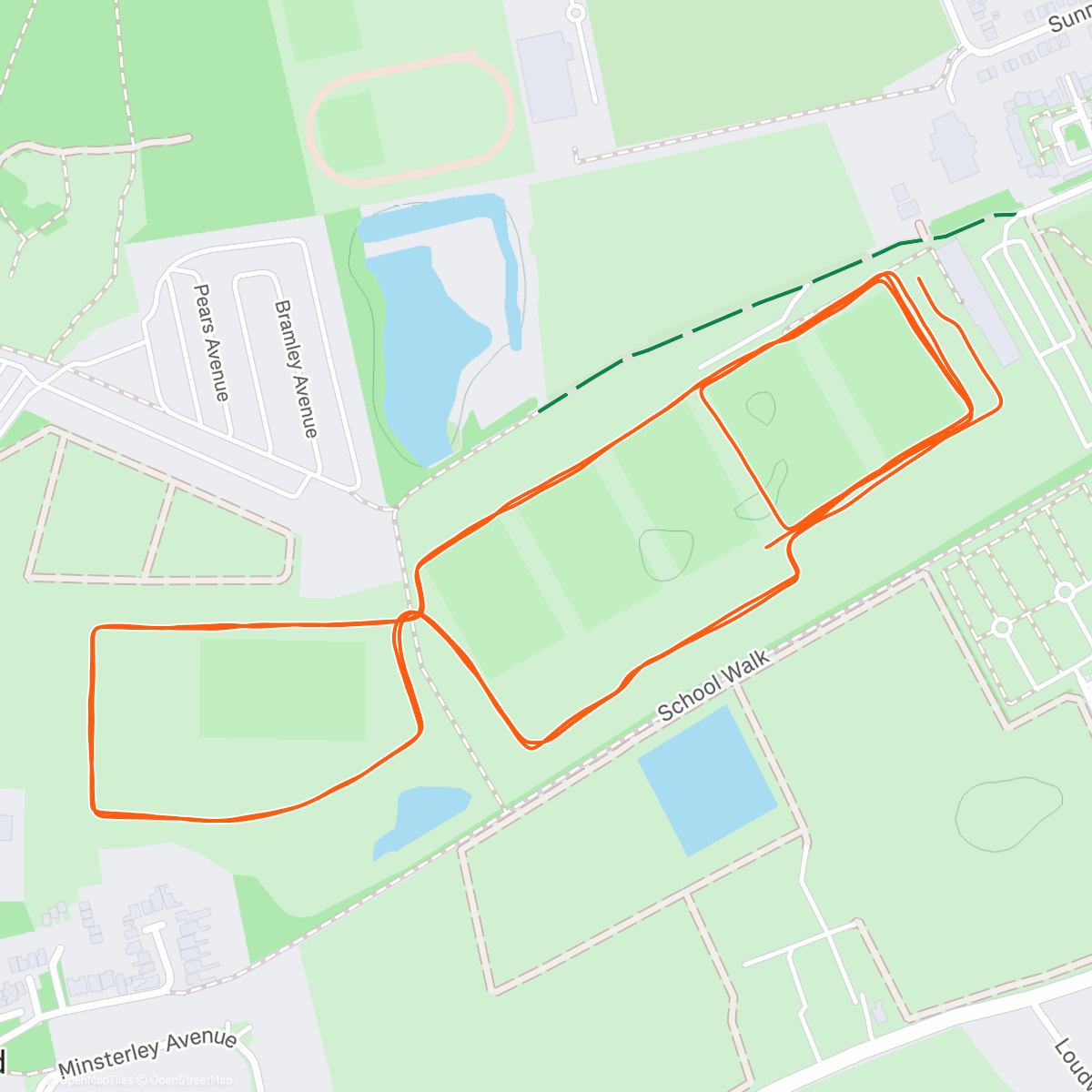 Map of the activity, Hazelwood Parkrun (620th Parkrun)