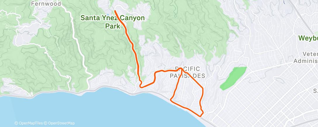 Mapa de la actividad (NorCal to SoCal)