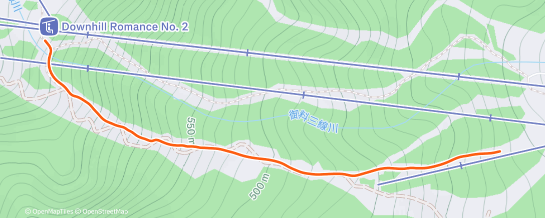 Map of the activity, Afternoon Alpine Ski
