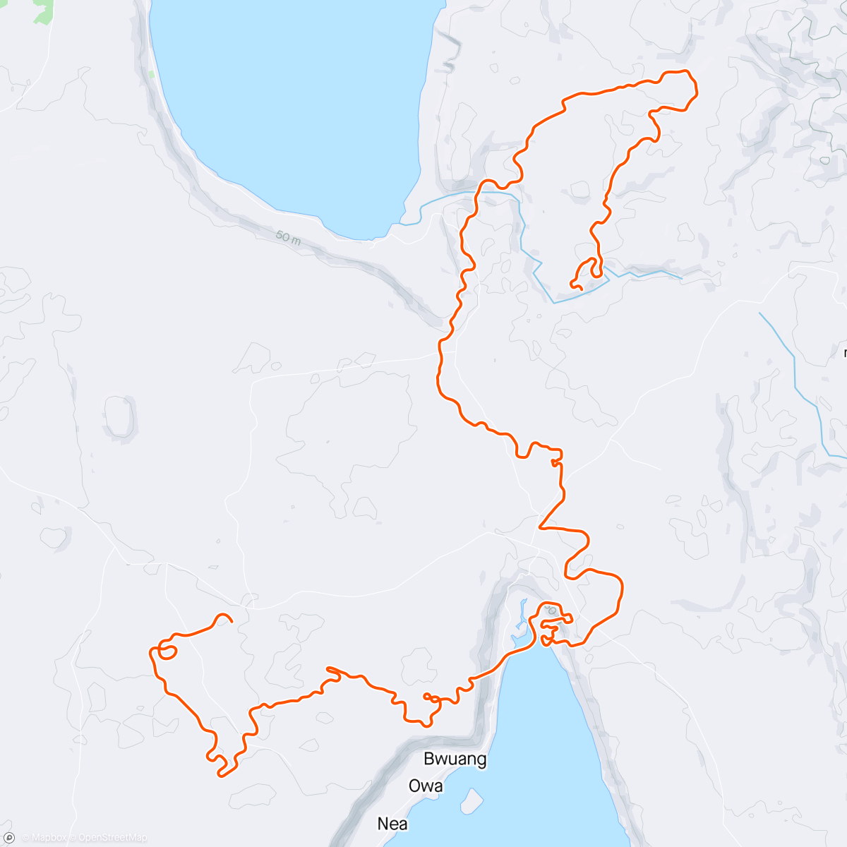 Mapa de la actividad (Zwift - Makuri 40 in Makuri Islands)