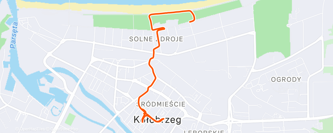 Map of the activity, Evening Walk 🌥