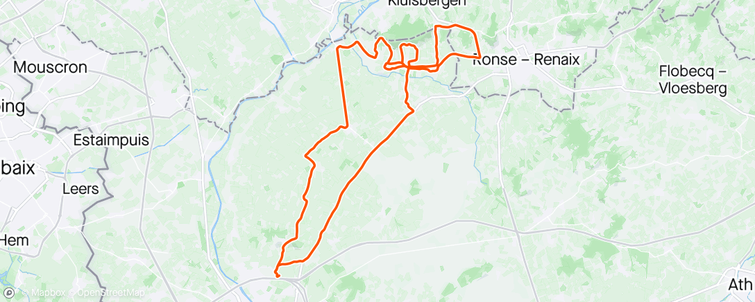 Map of the activity, PreRace Franco-Belge