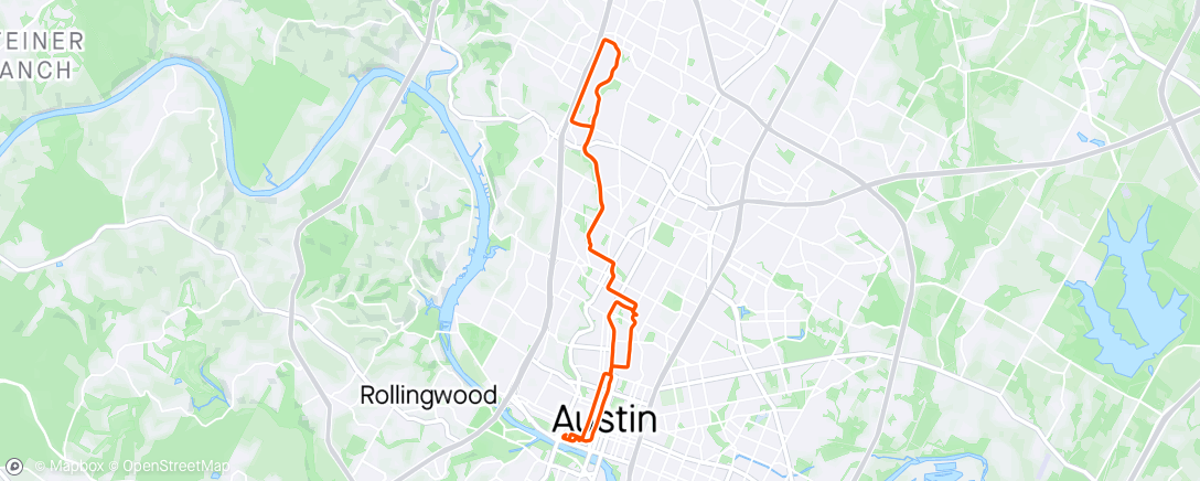 Map of the activity, Wet ride