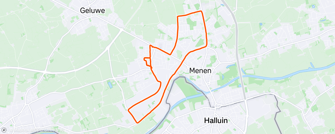 Map of the activity, Avondloop