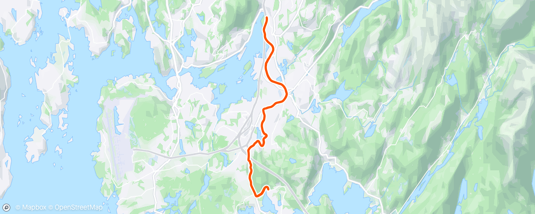Map of the activity, Gamlehaugen Stend