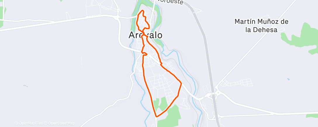 Карта физической активности (Caminata nocturna)