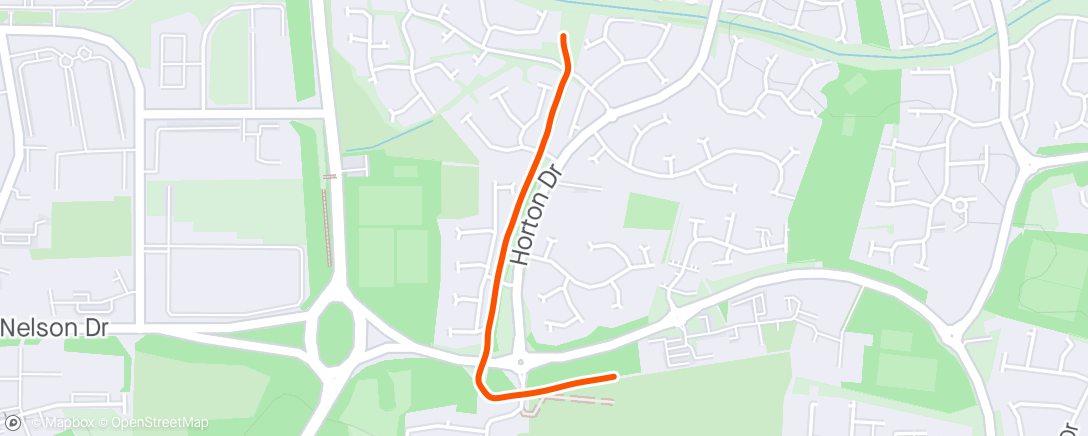 Map of the activity, Morning Run