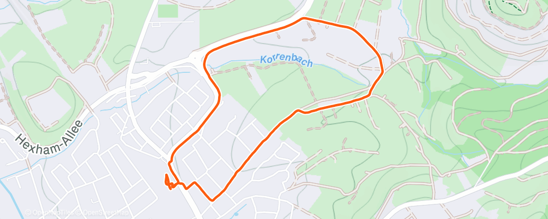 Map of the activity, Spaziergang am Nachmittag