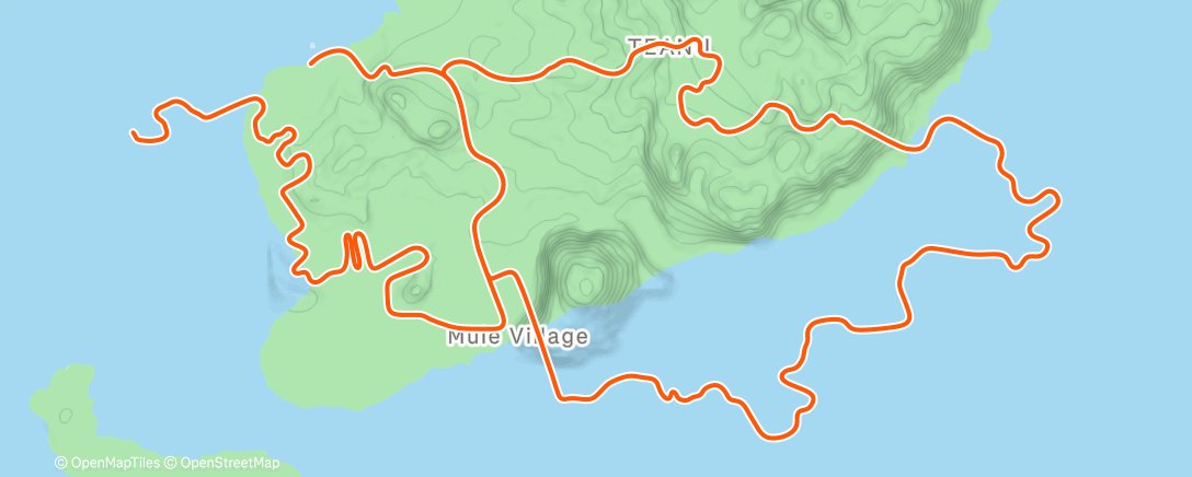 Map of the activity, Zwift - Group Ride: Rapha Festive 500 with Laura Alagna on Triple Flat Loops in Watopia