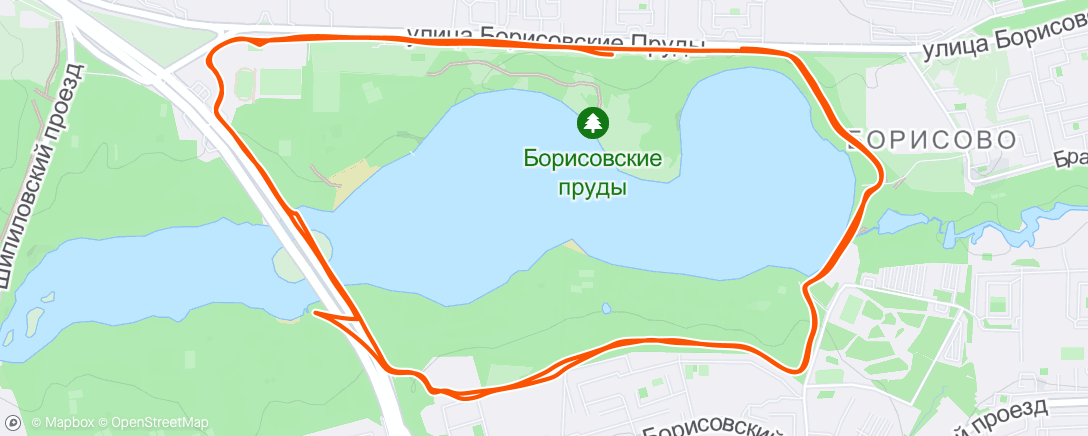 Map of the activity, Ночной забег
