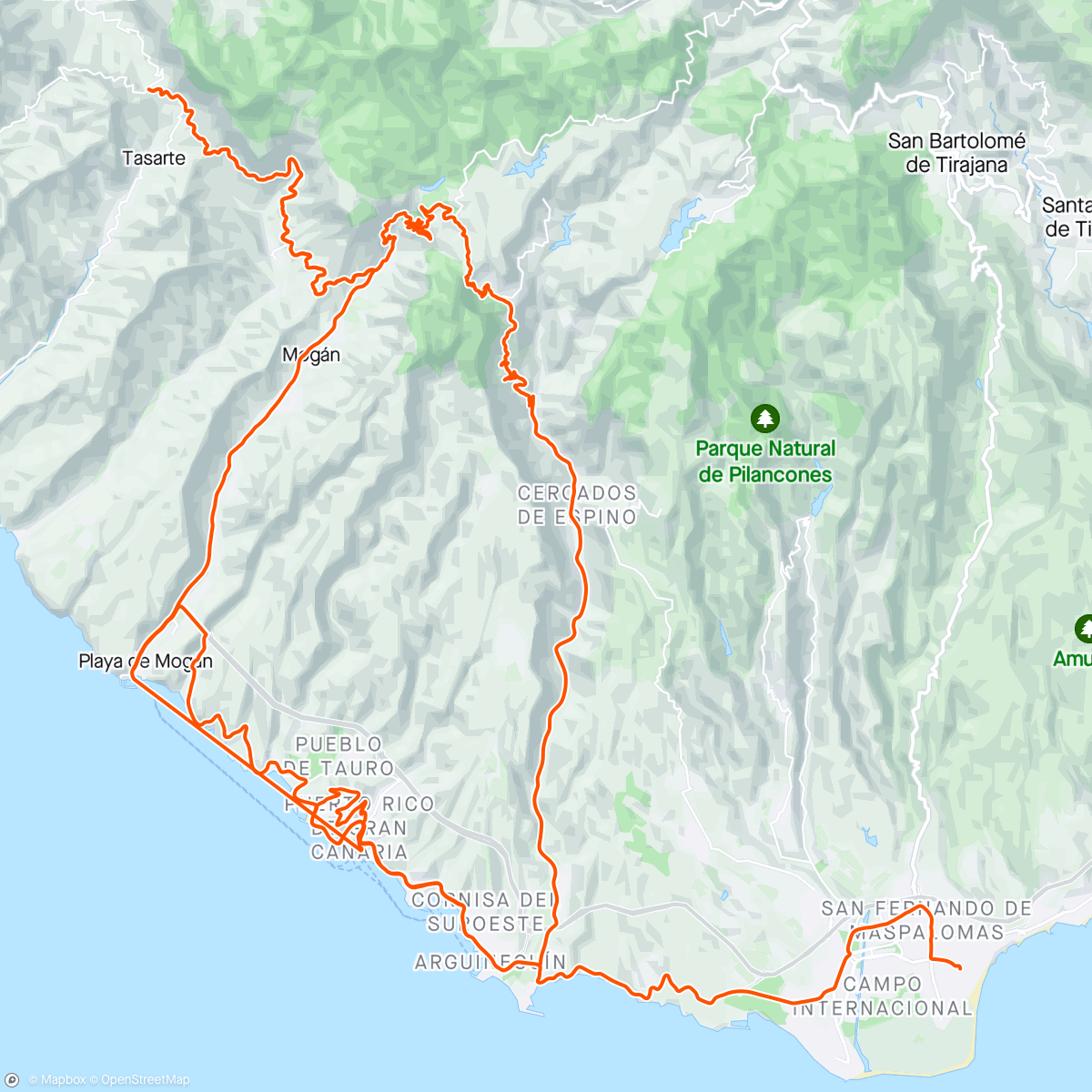Map of the activity, 7.Tag Gran Canaria