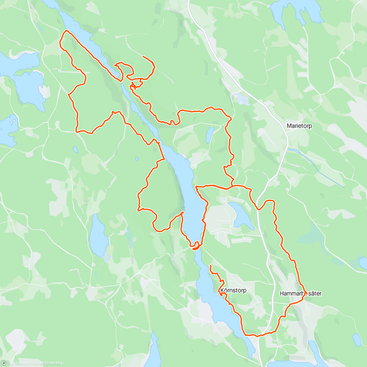 Map of the activity, Fantastiskt vid Marvikarna ☀️🤩