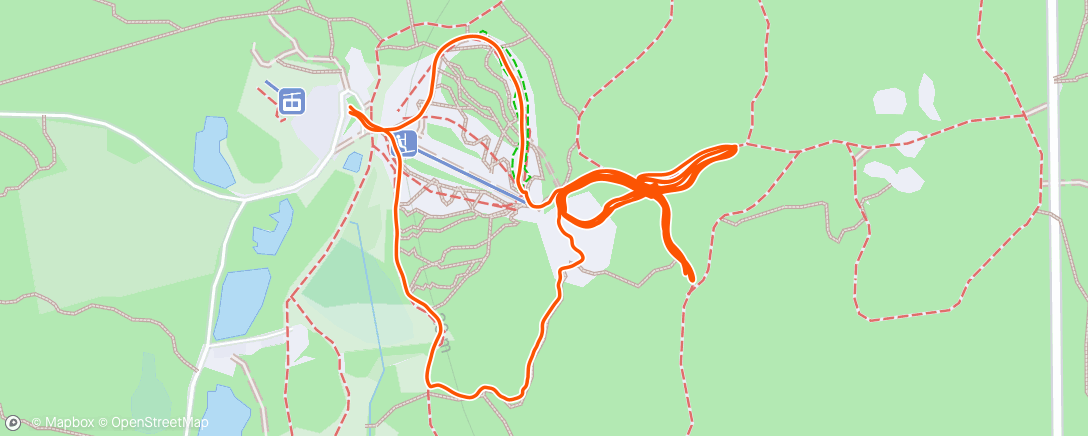 Map of the activity, TNT höststart