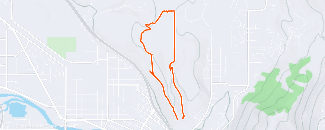 Map of the activity, Morning Run