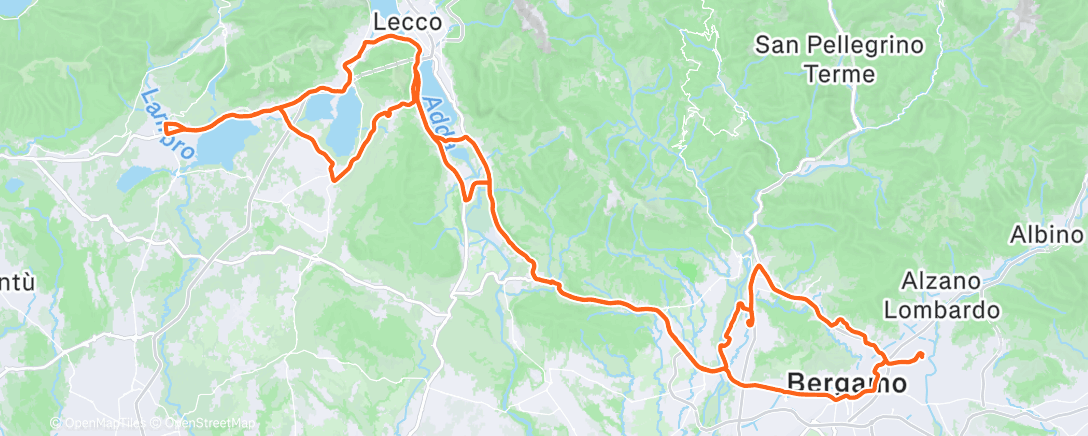 Map of the activity, Morning Ride