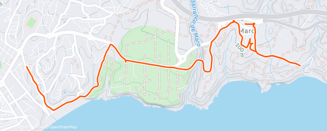 Map of the activity, Lunch Hike