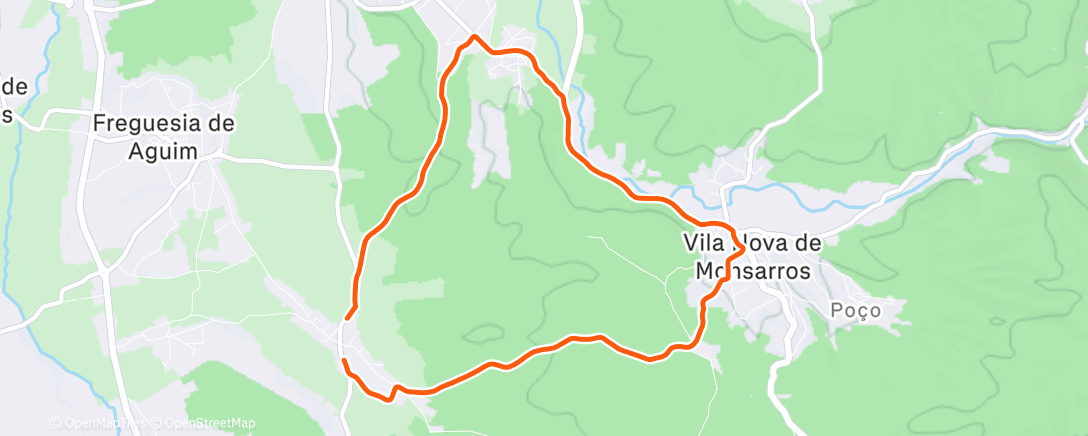 Map of the activity, Trail le matin