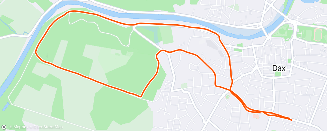 Mappa dell'attività Course à pied en soirée
