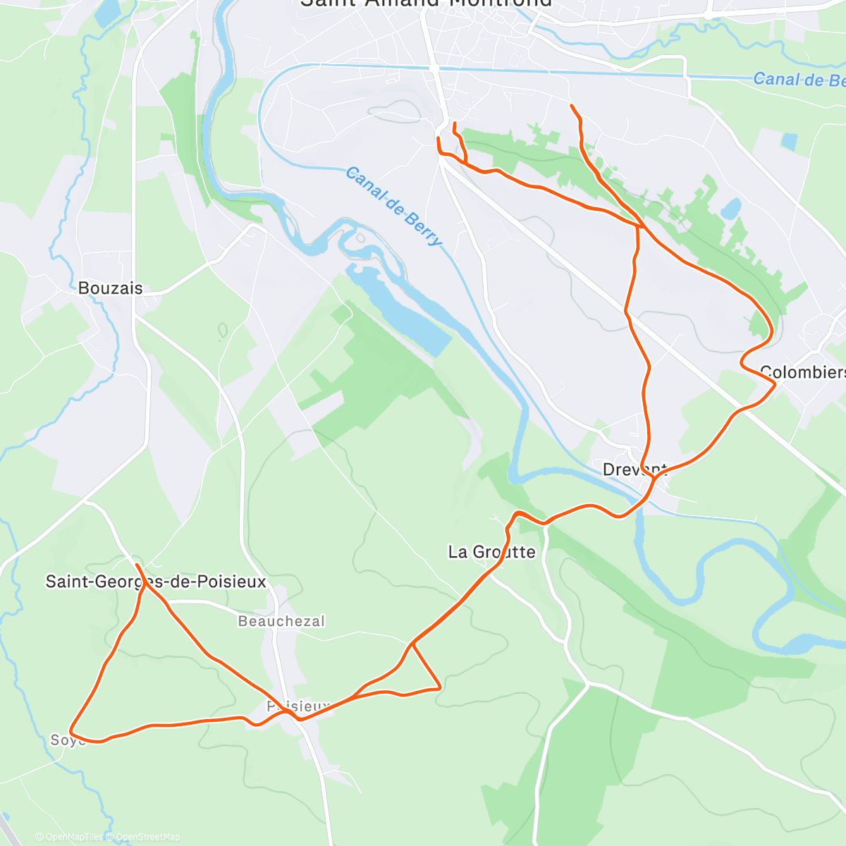 Map of the activity, Chasse aux KOM 👑