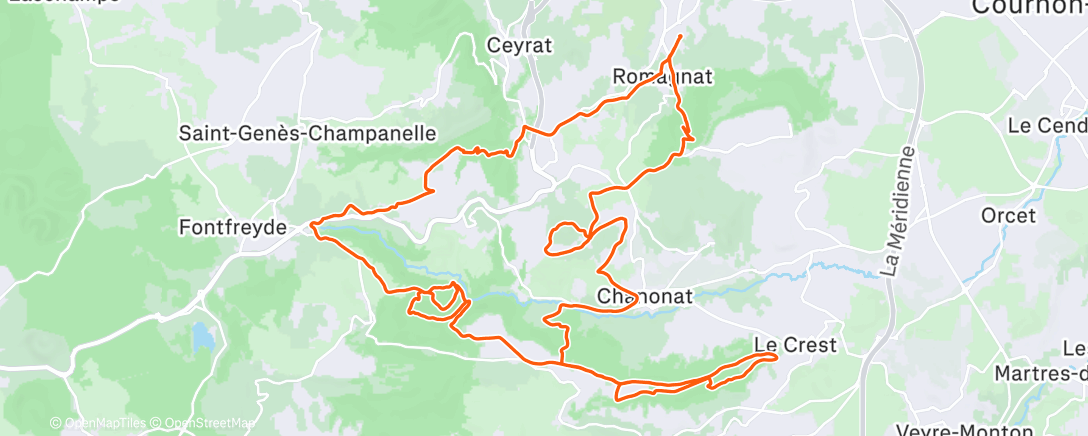 Map of the activity, sortie automnale🌿 au top