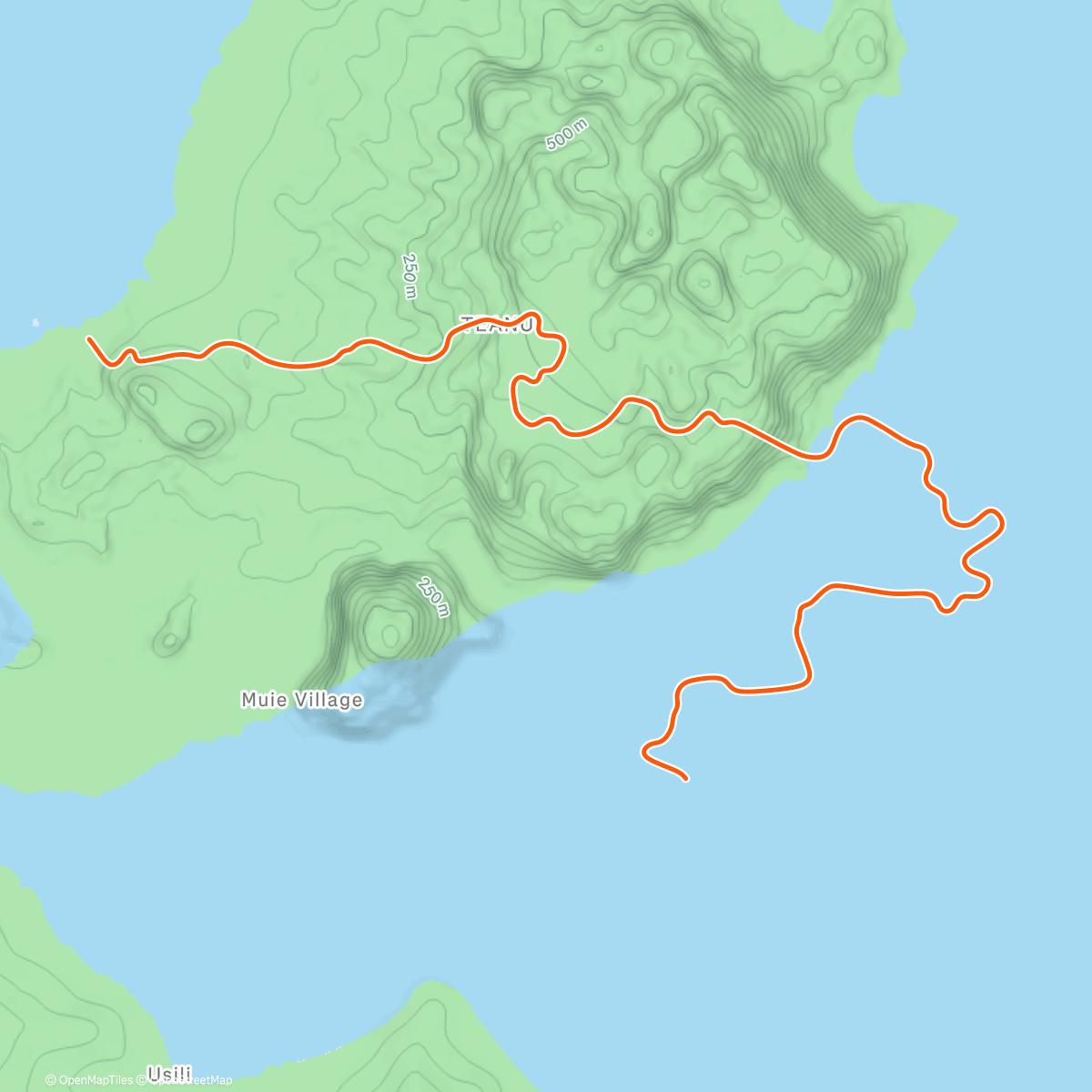 Карта физической активности (Zwift - Watopia's Waistband in Watopia)