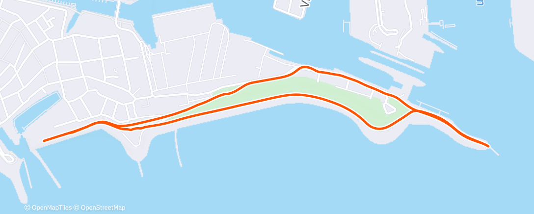 Map of the activity, Middagwandeling