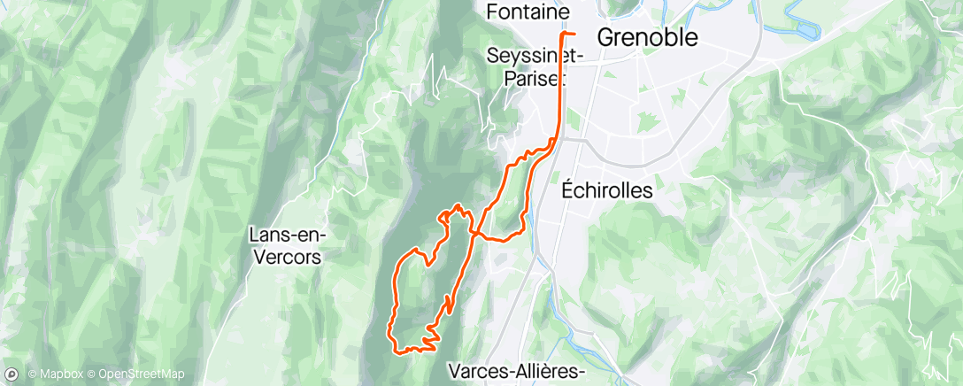 Map of the activity, Peuil Stange en Gravel avec Karo
