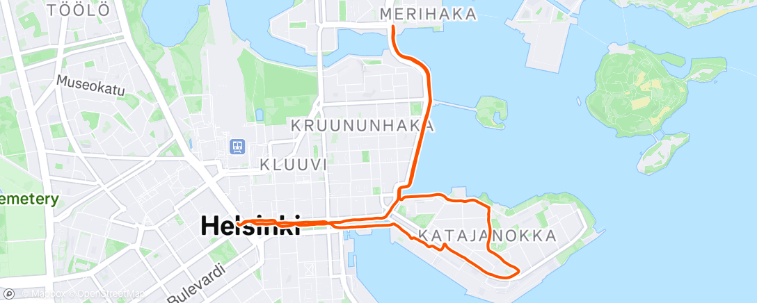 Map of the activity, MAF Run #27 (Helsinki, Finland)