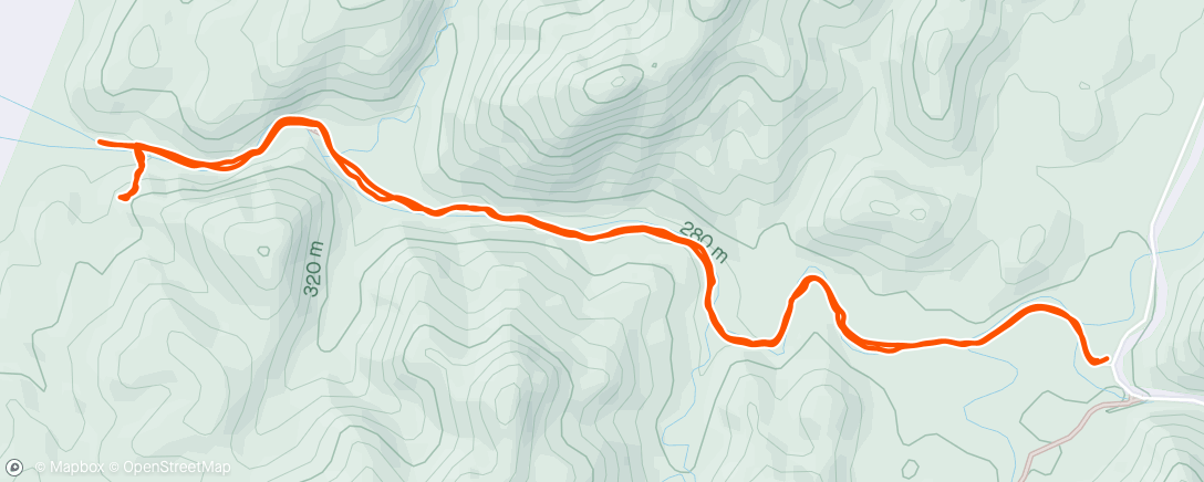 Map of the activity, Bunyeroo Gorge