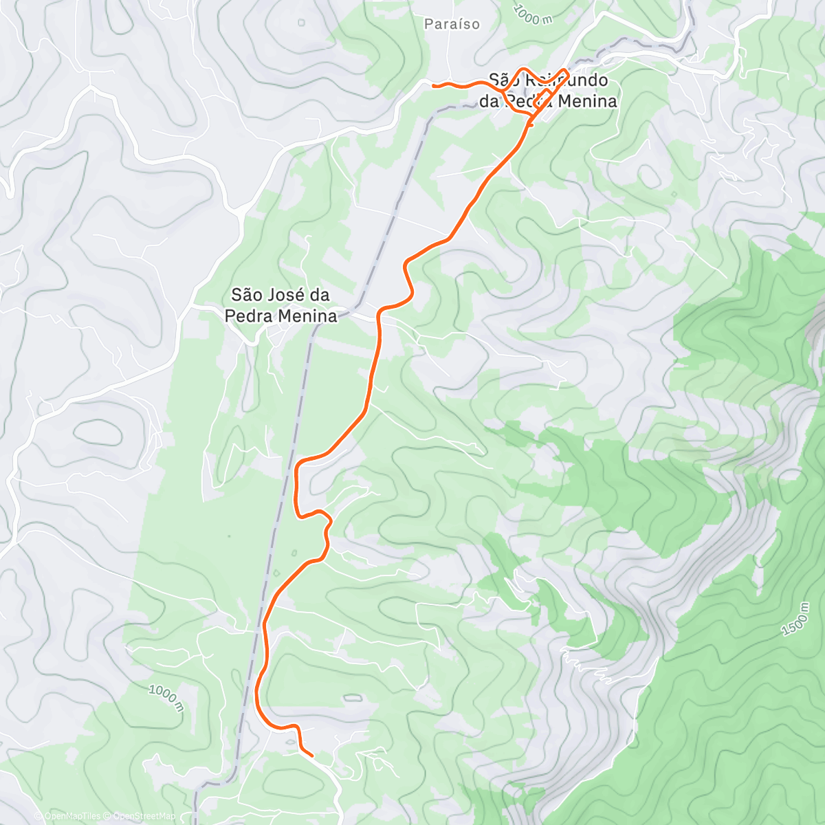 Карта физической активности (Pedalada ao entardecer)