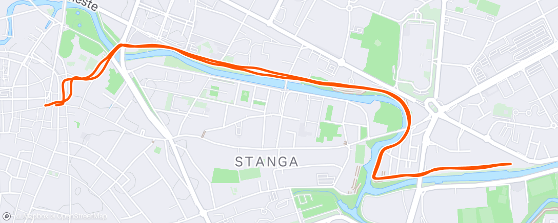 Map of the activity, Morning Run