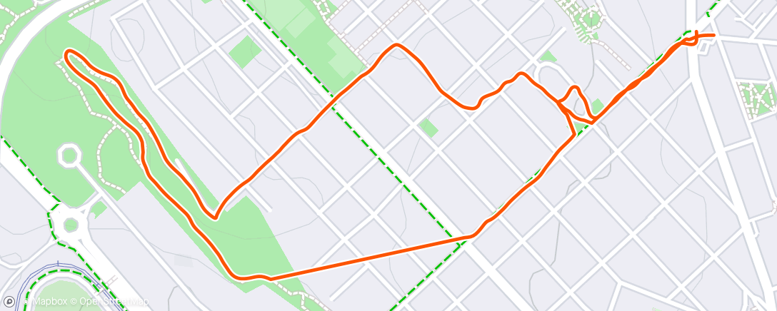 Mapa de la actividad (Caminata a la hora del almuerzo)