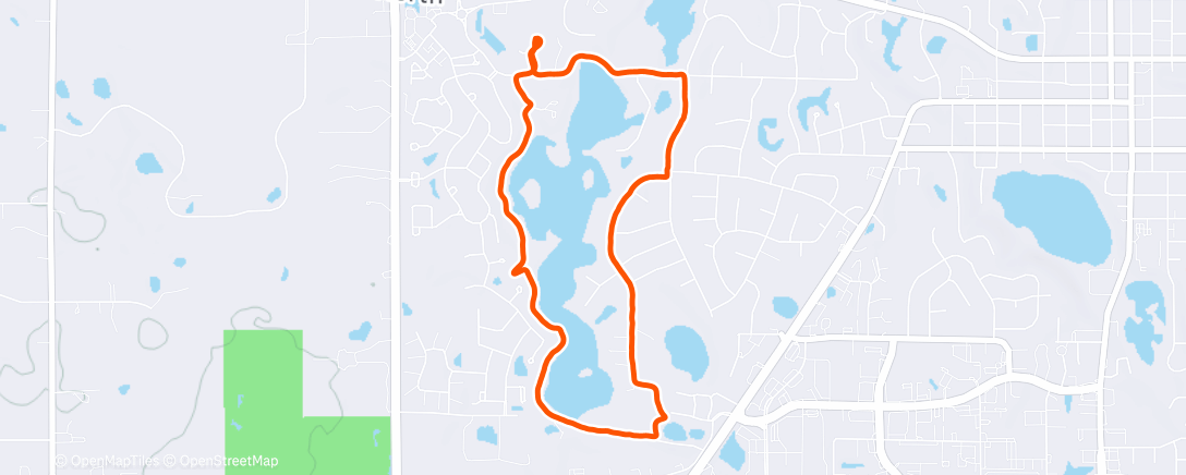 Карта физической активности (Afternoon Run)