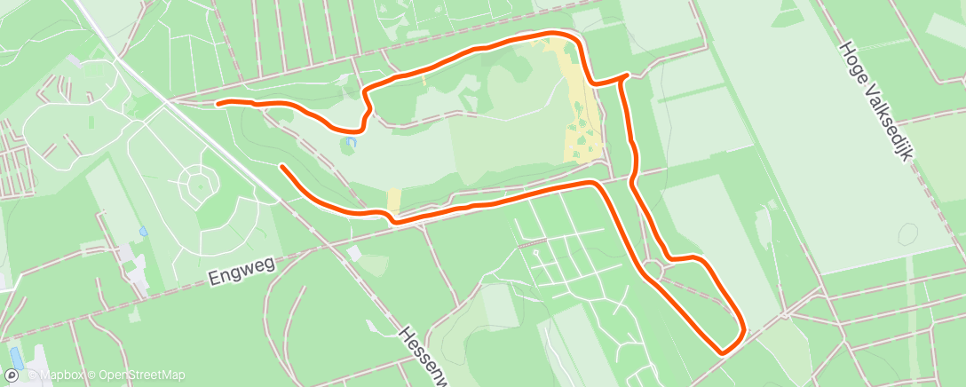 Map of the activity, Lunch Run