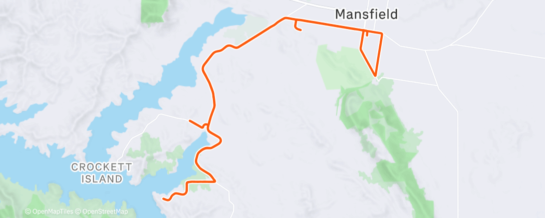 Map of the activity, Afternoon Ride