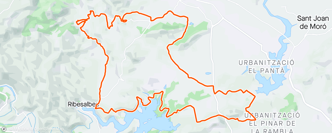 Mapa da atividade, Bicicleta de gravilla vespertina