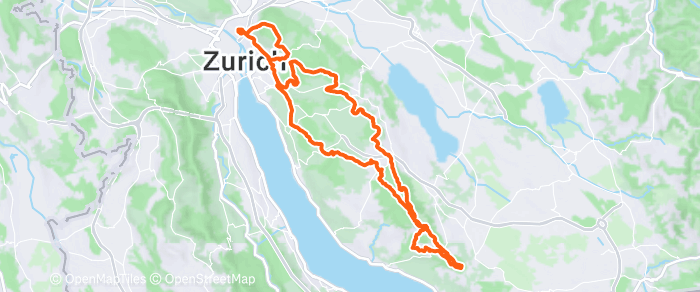 Route map of Männedorf Loop