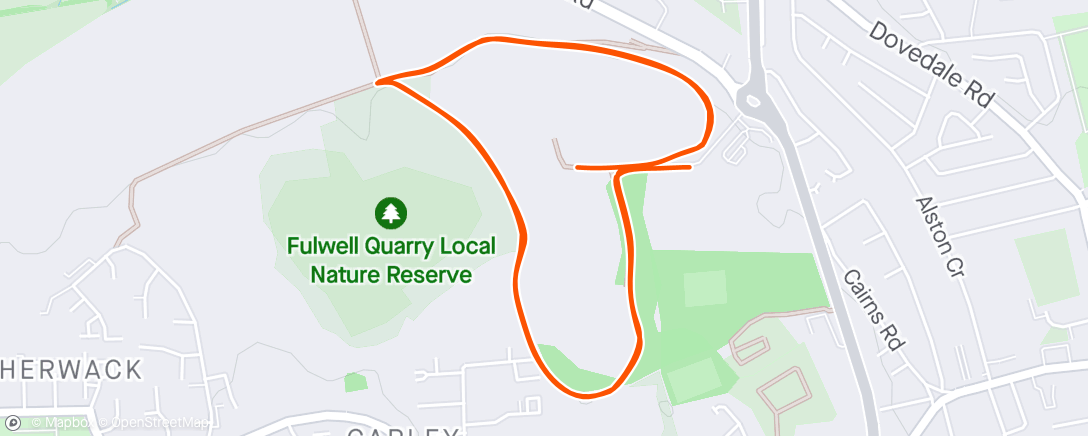 Karte der Aktivität „Fulwell Quarry parkrun”