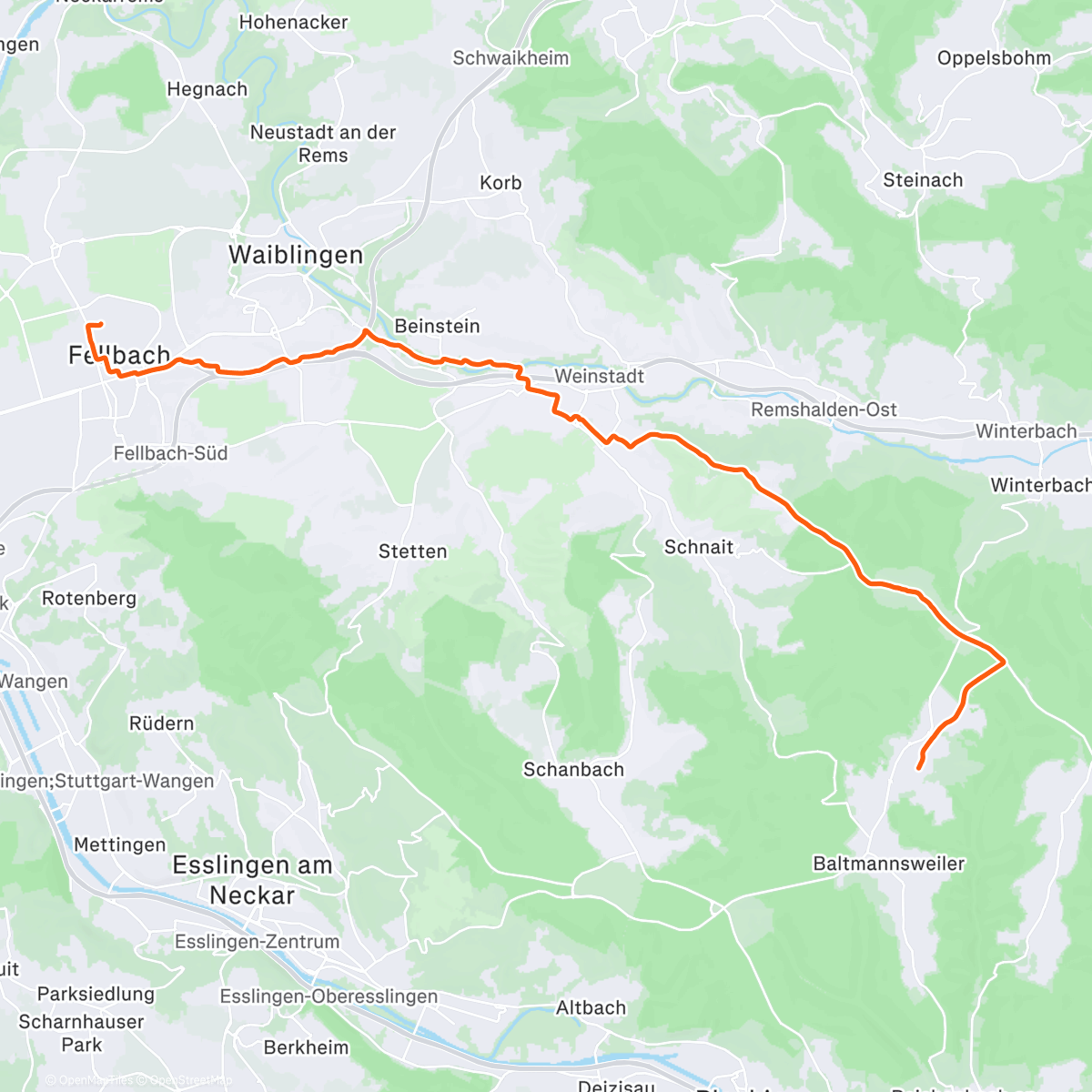 Map of the activity, Arbeitsweg