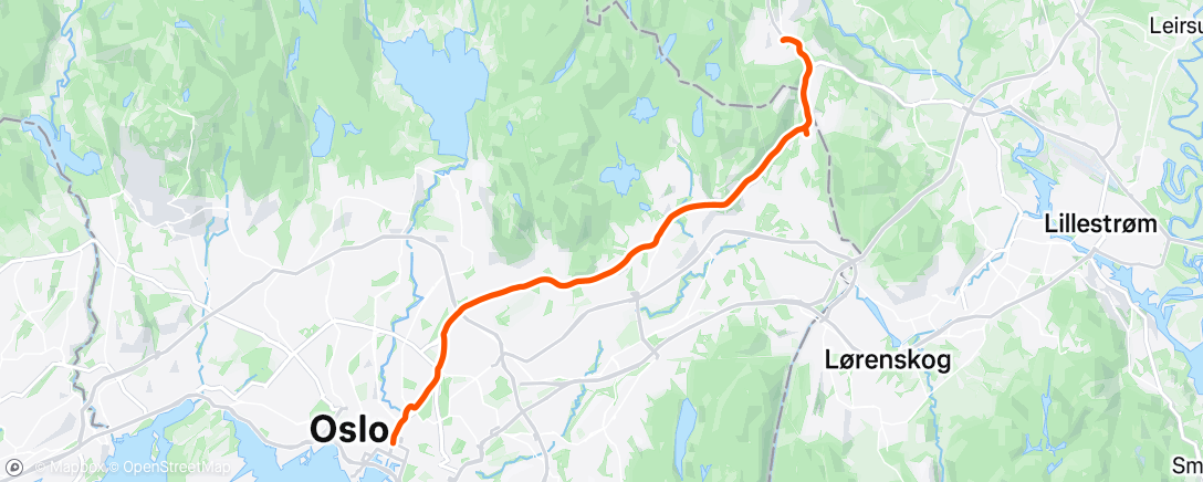 Map of the activity, Pedalata mattutina
