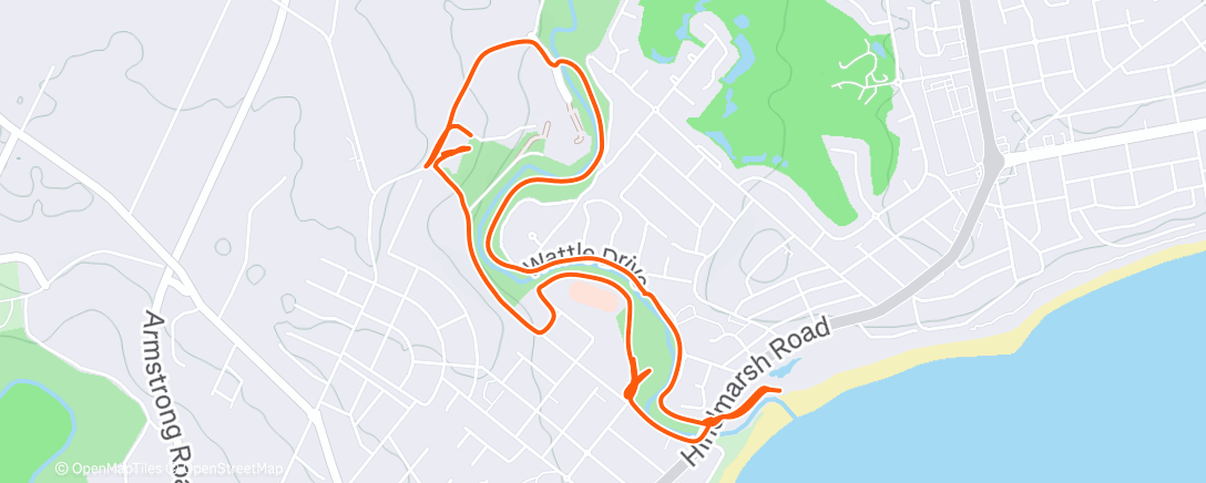 Map of the activity, Jog with Lucy