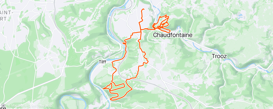 Map of the activity, Belgian Enduro Cup race🥈