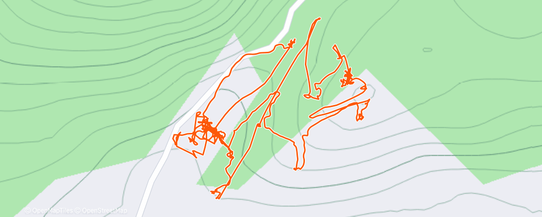 Map of the activity, Zipline and canopy tour