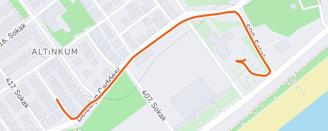 Карта физической активности (Lunch Ride)