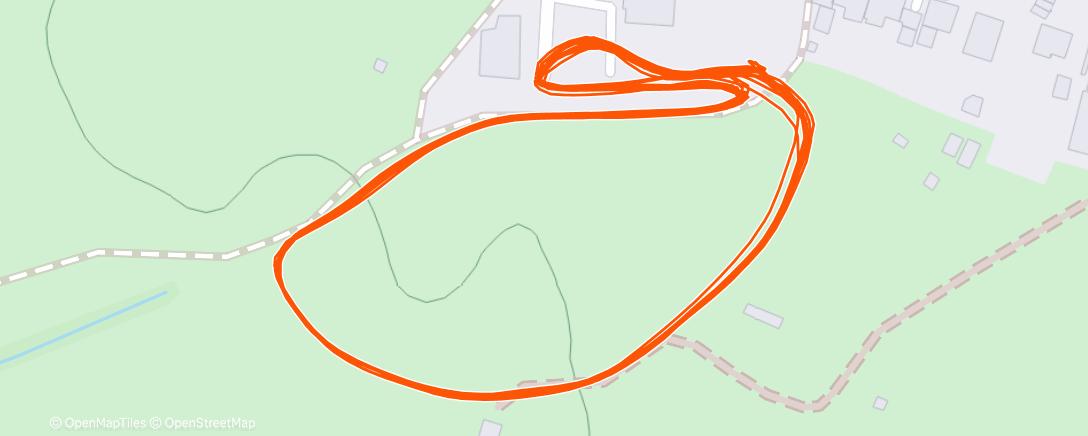 Map of the activity, Run and bike Reute